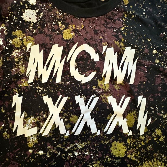 Guess Basic Graffiti Drop T Shirt Crew Neck Short Sleeve Black Large - Picture 2 of 6